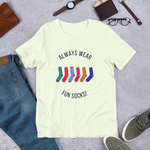 Always Wear Fun Socks-Short-Sleeve Unisex T-Shirt