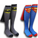 Unisex Super Hero Caped Knee High  Socks