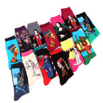 Unisex Retro Art Oil Painting  Socks