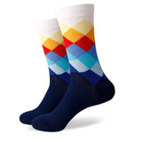 Men's Colorful Pattern Socks 6 Pair