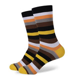 Men's Striped Cotton Blend Socks