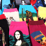 Women's Retro Art Oil Painting Crew Socks