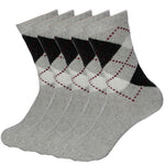 Men's Wool Blend Fun Print Business Casual Sock 5 Pair Clearance