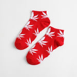 Women's Weed  Leaf Cotton Ankle Socks