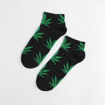 Women's Weed  Leaf Cotton Ankle Socks