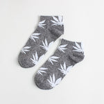 Women's Weed  Leaf Cotton Ankle Socks