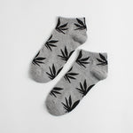 Women's Weed  Leaf Cotton Ankle Socks