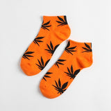 Women's Weed  Leaf Cotton Ankle Socks