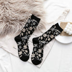 Women's Vintage Flower Cotton Socks