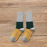Women's  Patchwork Cotton Socks