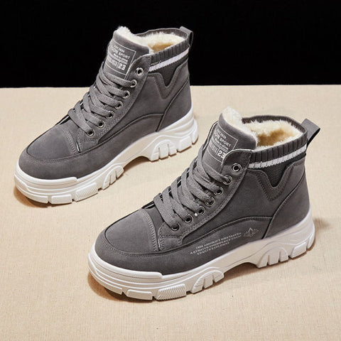 Women's Casual Lace-up Fashion High Top Sneakers Clearance