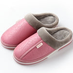 Unisex Leather Winter Slippers