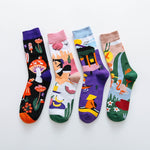 Women's Colorful Occidental Fashion Socks