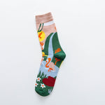 Women's Colorful Occidental Fashion Socks