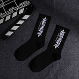 Women's Black & White Skateboard Socks