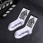 Women's Black & White Skateboard Socks