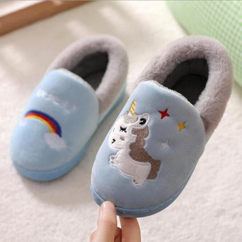 Children's Plush Unicorn  Slippers Clearance