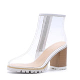 Women's Translucent Ankle Rain Boots