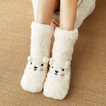 Women's Winter Teddy Bear Sock Slippers Clearance