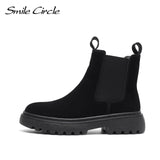 Women's Suede Ankle Chelsea Ankle Boots Clearance