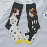 Women's Long Art Cotton Socks