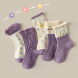 Children's Pattern Fashion Socks 5 Pairs Clearance
