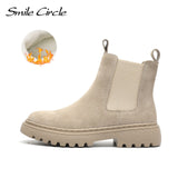 Women's Suede Ankle Chelsea Ankle Boots Clearance