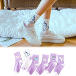 Women's Colorful Graffiti Novelty Cotton Socks