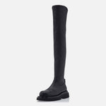 Woman‘s  Genuine Leather Over-the-Knee Platform Boots Clearance