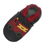 Children's  Leather  Character Patch Slippers