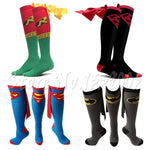 Unisex Caped Superhero  Knee Socks